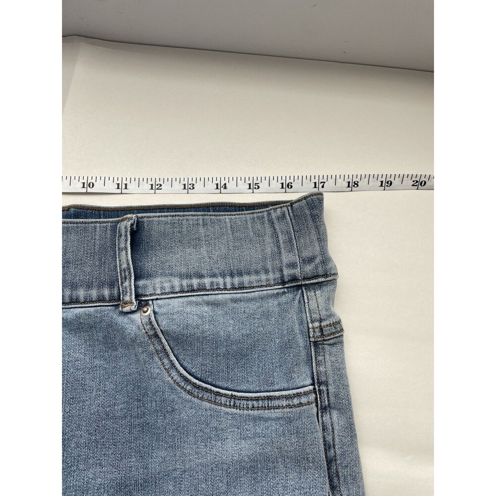 Spanx Jeans Jegging size 1X Light Blue Denim Stretch Pull-on Compression easy - Picture 7 of 8